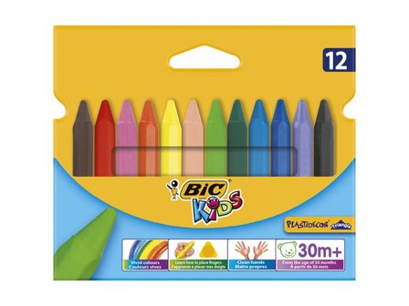 BIC Plastkritor Bic Plastidecor 12/fp - Lyreco - Skola och förskola - Bild och form - Kritor