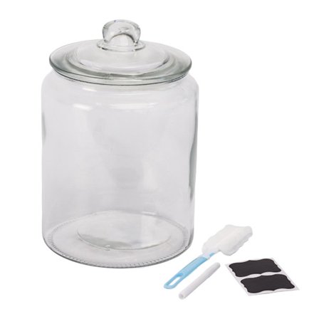 Ilmatiivis lasinen säilytyspurkki silikonitiivisteellä