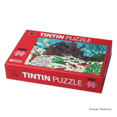 Tintin - Pussel - Enhörningen På Botten Multifärg M
