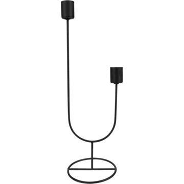 Cosy Ljusstake Duo 30cm Svart