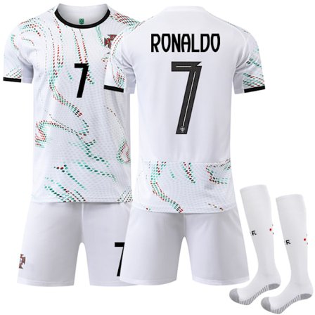 Portugal Bortedrakt Fotballsett 2025-2026 Fotballklær Nr. 7 Cristiano Ronaldo