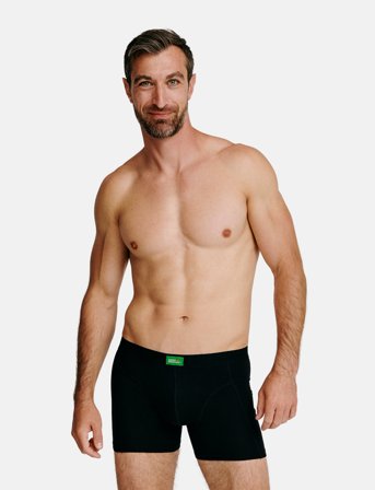Danish Endurance Men's Organic Trunks 3-Pack - Black - XXXL