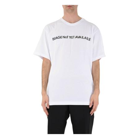 Costume National T-shirt with cotton logo Hvid, Herre T-shirts