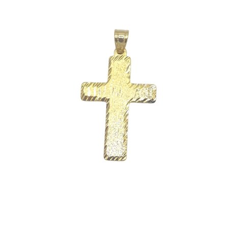 Guldfärgad kors medaljong