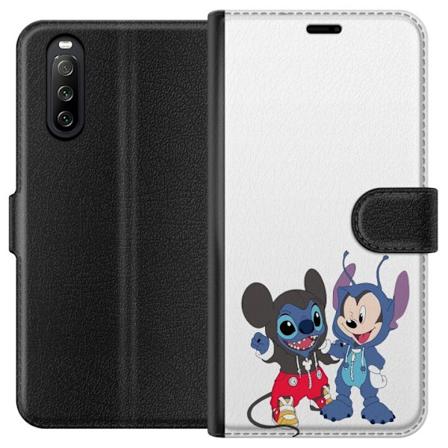 Sony Xperia 10 III Lompakkokotelo Stitch Mikki Hiiri