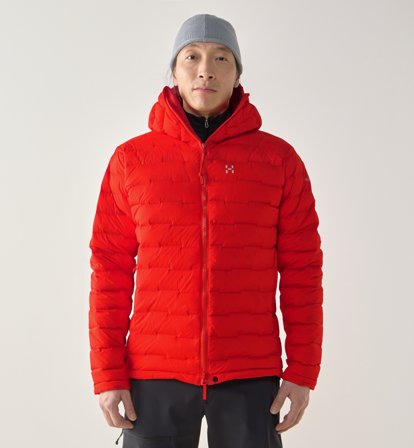 Haglöfs Spitz Down Hood Men Tech Red - Miehet - XL