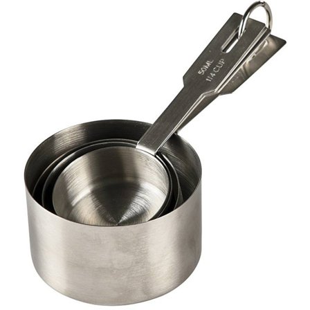 Blomsterbergs Målesett av stål - 4 deler