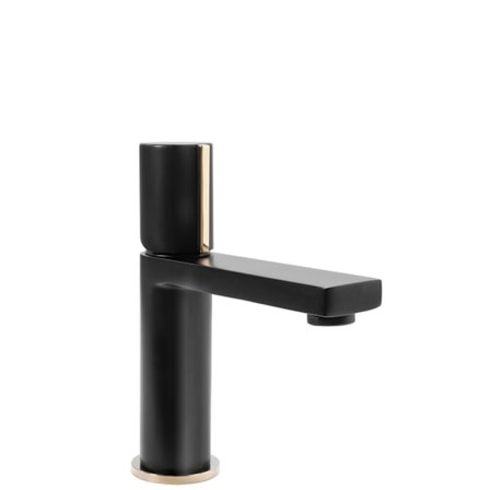 TVÄTTSTÄLLSBLANDARE REA ICON SVART GULD LÅG