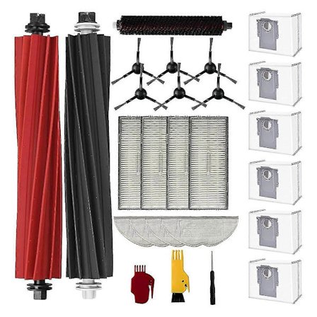 Tilbehør for S8 Pro UItra reservedeler robotstøvsuger tilbehørssett med støvposer hovedbørster