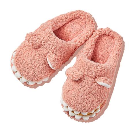 Vuxna Barn Rund Toe Animal Plysch Toffel Sovrum Hem Skor
