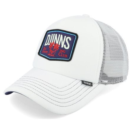 Djinns - Vit trucker Keps - Hft Cap Dnc Paddy Pad White A-Frame Trucker @ Hatstore