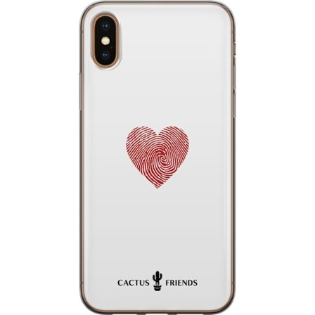 Kompatibelt Mobilskal till Apple Apple iPhone XS Max Cactus and Friends - Fingerprint Love