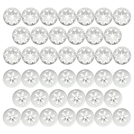 Pakke med 40 varmeskjoldsklemmer, metal Starlock låseskiver, manganstål låseskiver til fastgørelse af klemmer og varmeskjolde under bunden