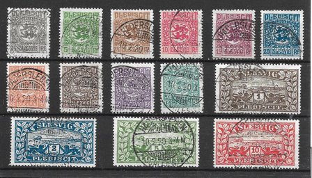 Slesvig 1920 - AFA 15 - 28 - Stemplet