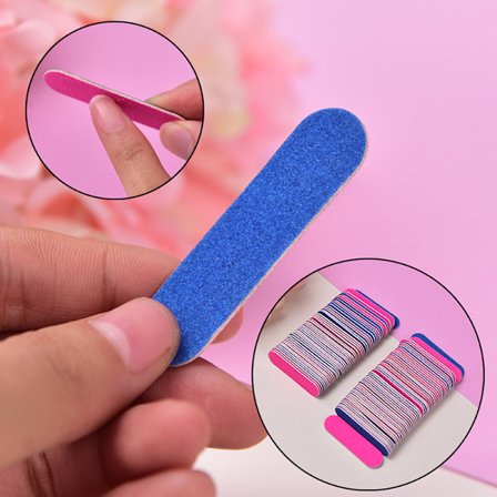 100 stk Mini neglefiler Negle Engangs icle Remover Buffere Nai