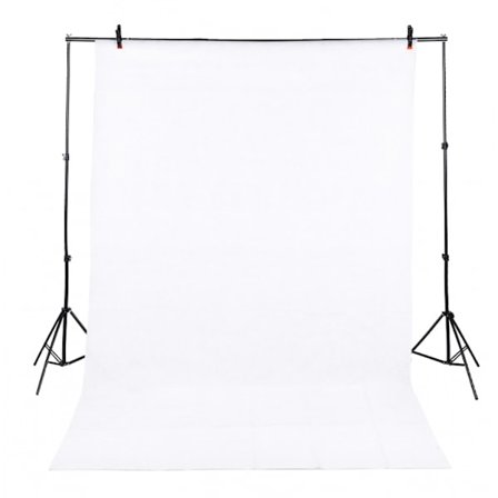 (Vit) Fotobakgrundsstativ 2 x 3 meter Bakgrundsstödssystem för Fotostudio, Bröllop, Porträtt & Videoshoot
