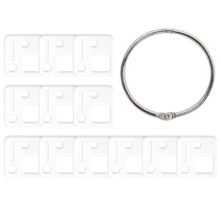 Akryltråd Slipp Trådviklingsbrett Broderigarnsneller Sting Broderigarn Slipp Sneller Organizer for Bomull 12 STK