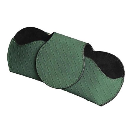 Solbrilleholder for bilens solskjerm, oppbevaringsetui for briller i skinn, med skjult magnetisk lukking, rød bilvisirtilbehør