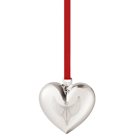 Georg jensen Christmas Collection 2024 Sydän joulukoriste, palladiumpinnoite