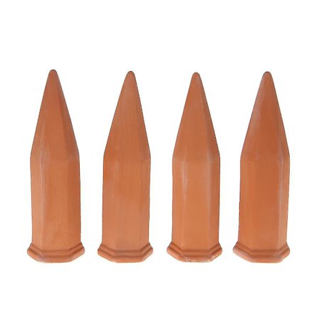 4 stk. plantevander i keramik til automatisk vanding af blomster med drypvanding