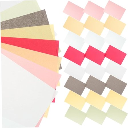 50 stk. alsidigt vellumpapir til tegning, stempling, kalligrafi og kunstprojekter