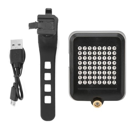 Cykelbremse Baglygte USB Opladning Projektion Cykling Blinklys Kørsel Advarselslamper