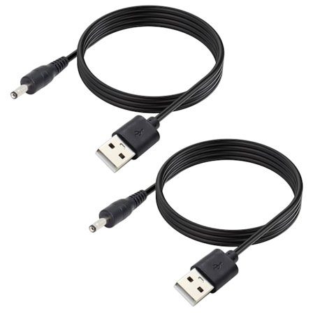 2 kpl 5 V DC virtajohtoa, USB 2.0 uros - DC 3.5 mm x 1.35 mm uros virtajohto reitittimelle, lam