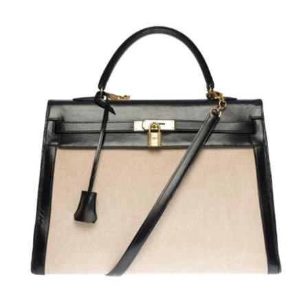 Hermès Vintage Pre-owned Leather handTass , Beige , Dames , Maat: ONE Size Vintage Tassen