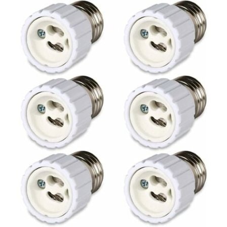 TS-Set med 6 st E27 bajonettfattning till GU10 sockeladapter, 220 till 240 V [Energiklass A]