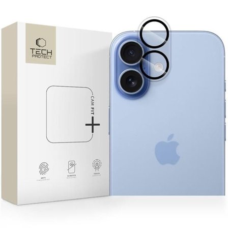 Tech-Protect Cam Fit+ Kameraskydd för iPhone 17 - Klar
