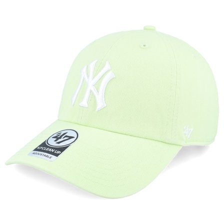 47 Brand - Verde unconstructed Gorra - New York Yankees Clean Up Matcha Dad Cap @ Hatstore
