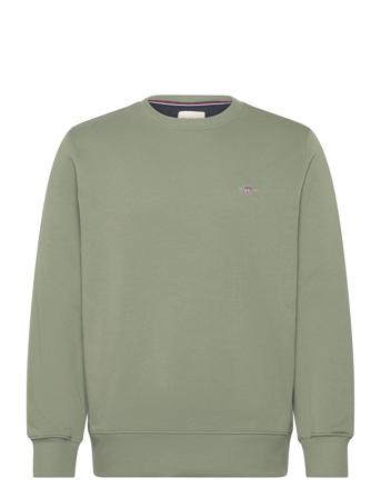 Reg Shield C-Neck Sweat Tops Sweat-shirts & Hoodies Sweat-shirts Green GANT