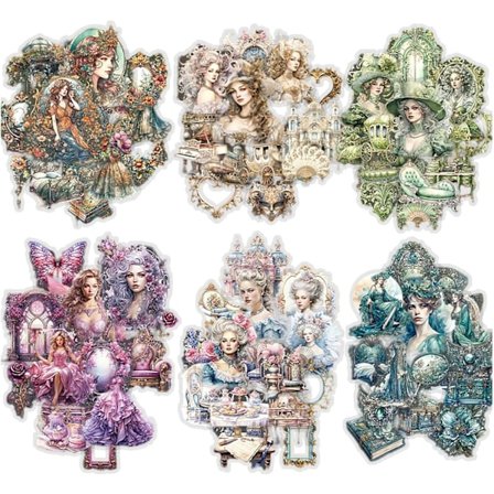 90 stk Vintage Klistremerker Sett Scrapbooking Klistremerker Dekorative Album Klistremerker Estetiske Klistremerker for Bullet Journal Tilbehør