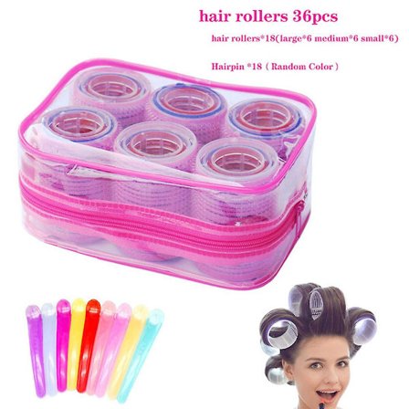 Mordely Self Grip Hair Rollers Set Frisörrullare i 3 storlekar