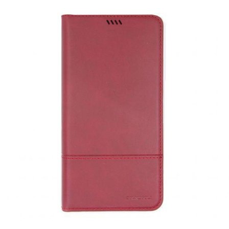 Flip Stand Leather Case For iPhone XS Max Dark Red