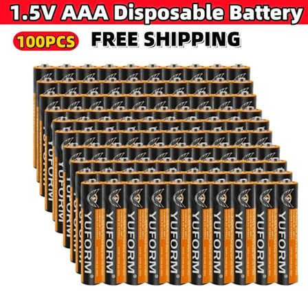 NYTT 1.5V AAA engångs-torrbatteri för LED-ljusleksak Mp3-kamera Blixt Razor CD-spelare Trådlös mus Tangentbord Gratis frakt