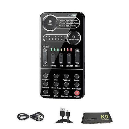 Stemmeskifter Håndholdt Mikrofon Stemmeskifter Lydeffekter Live Sound Cards