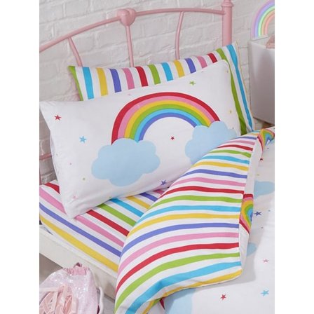 Bedding & Beyond Barn/Barn Rainbow Påslakan Set Junior