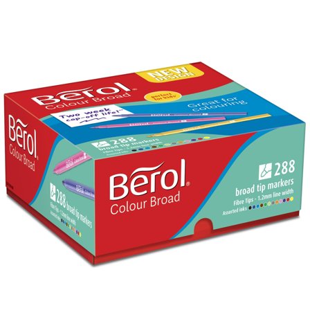 Berol Colour Broad Tip 288-pack (3 år+)