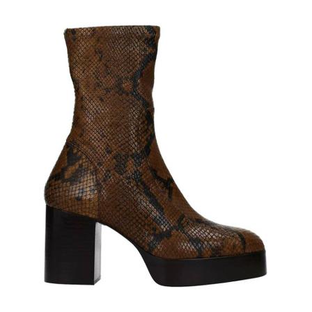 Chloé, Animal Print Ankle Boots Bruin, Dames, Maat:36 EU