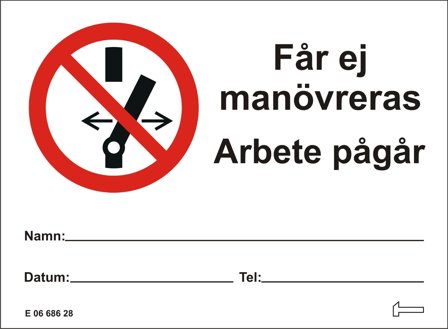 Hammarprodukter F0405007 Skylt magnetskylt, Skyltar