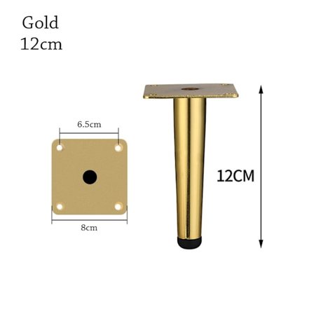 Møbelhjul Fotben GULL 12CM