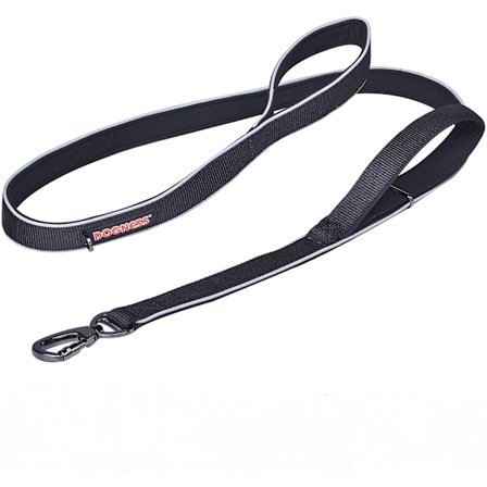 Klassisk dobbelthåndtak hundebånd omtrent 1,5 meter langt og 2,5 cm bredt