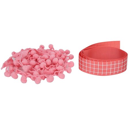 2 st 25 mm band/10 mm bolltryck band DIY presentförpackningsmaterial klädnad prydnadstillbehör Typ 2