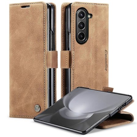 CASEME 013 Serie Til Samsung Galaxy Z Fold5 5G Tegnebog Læder Telefon Etui Stativ Telefon Cover