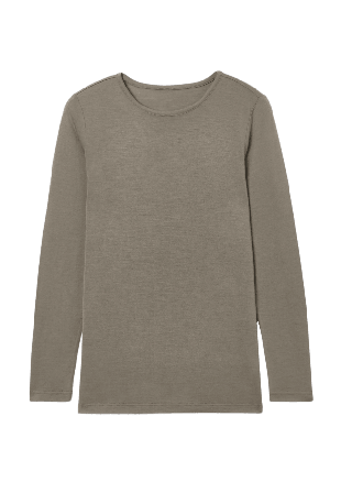 Å Långärmad tröja i merinoull URBAN Myskläder & loungewear Brun XL