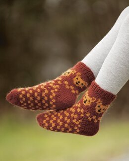 Strikkeoppskrift Sokker Bamse - Viking of Norway