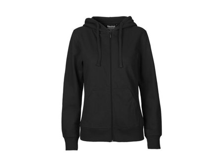 Neutral Hoodie zip O83301 dam svart 2XL - Lyreco - Arbetskläder - Arbetströjor - Hoodies och luvtröjor