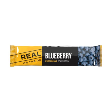 REAL On The Go OTG Protein bar Blåbær og bjørnebær Grønn
