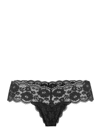 Brief Thong Low Iris Stringtruse Undertøy Svart Lindex